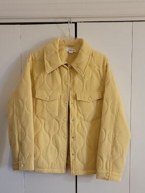 O'Neill Quilted Light Yellow Women's Button-Up Jacket